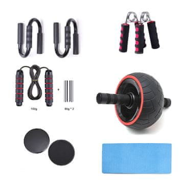 Denis Set za fitnes s jednostrukim AB kotačem