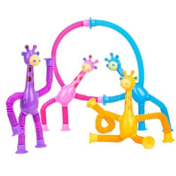 JOJOY® Set rastezljivih žirafa s LED svjetlima (4 kom), interaktivne dječje igračke za razvoj i zabavu | TOZARI
