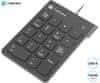 Natec Goby 2 numerička tipkovnica, 18 tipki, Plug&amp;Play, USB-A, 150cm kabel, crna