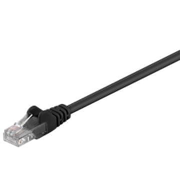 Goobay U/UTP CAT 5e patch 10 m crni mrežni kabel