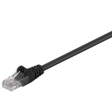 Goobay U/UTP CAT 5e patch 0,5 m crni mrežni kabel