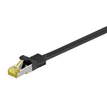 Goobay S/FTP CAT 6A / S/FTP CAT 7 patch 3m crni (91617) mrežni priključni kabel