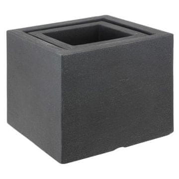 ProGarden Lonac za cvijeće KO-Y54182220 kvadratni set od 2 komada