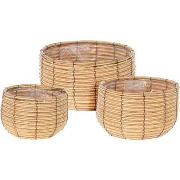 ProGarden Set cvjetnih posuda KO-430020070 3 ks polyratan