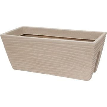 ProGarden Lonac za cvijeće KO-Y54201680 ukrasni kvadrat 59 x 26 x 24 cm bež