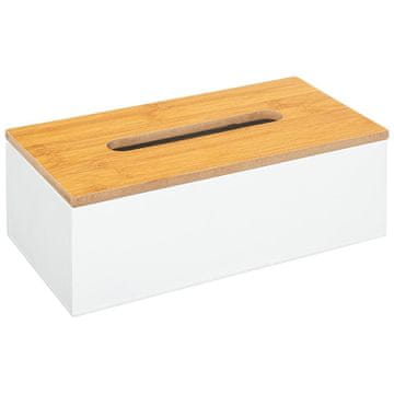 5Five® Moderna bijela MDF kutija za maramice s poklopcem