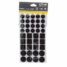 5Five® Set od 120 filcanih podloga za namještaj, crne