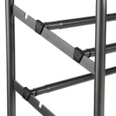 5Five® Crni metalni stalak za cipele ZA 10 PAROVA CIPELA