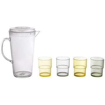 Intesi Set vrča od 1 l i 4 čaše Soleil Izrađeno od plastike