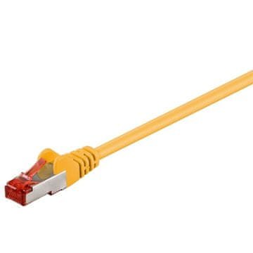 Goobay S/FTP (PiMF) patch CAT6 3m žuti mrežni kabel