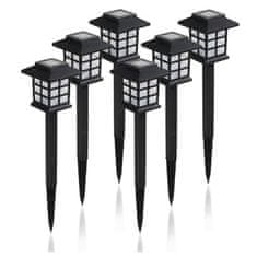 HOME & MARKER® Solarne LED svjetiljke za vrt i staze (6 kom), topla bijela svjetlost, energetski učinkovita rasvjeta | LUMITRAD