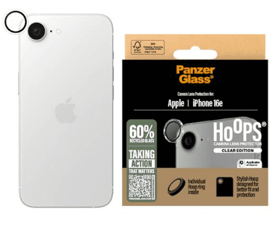 PanzerGlass Hoops zaštitno staklo za kameru, za iPhone 16e