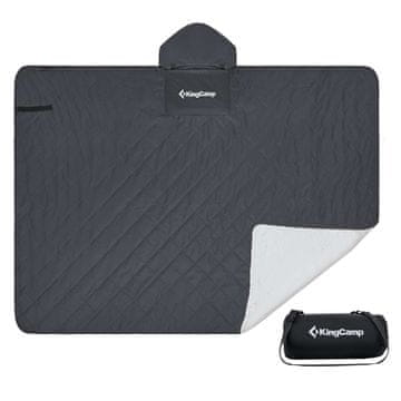 KingCamp Piknik deka Anna, 200 x 145 cm, crna