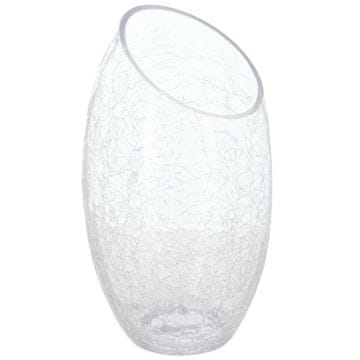 Atmosphera Vaza od puknutog stakla 13x23cm, ispupčena s ukošenom rupom