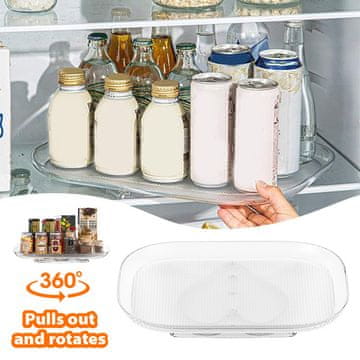 Cool Mango rotirajući organizator radne površine za pohranu s okretanjem od 360 stupnjeva, plastika