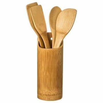 5Five® Set od 4 bambusove lopatice s posudom