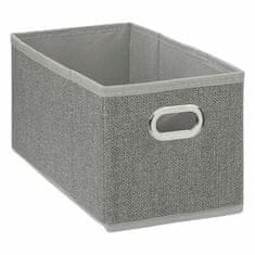 5Five® KUTIJA S POLICAMA 15x31cm, glatka siva, IZRAĐENA OD TKANINE
