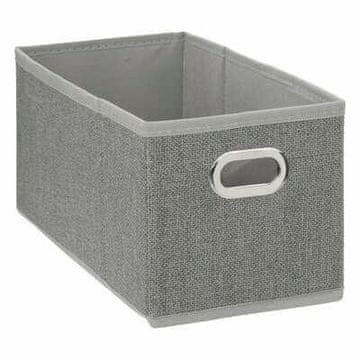 5Five® KUTIJA S POLICAMA 15x31cm, glatka siva, IZRAĐENA OD TKANINE
