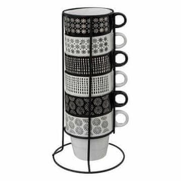 5Five® Set od 6 Ethnik šalica od 260 ml na metalnom stalku