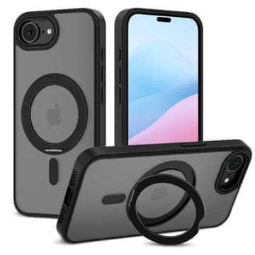 Tech-protect MagRing MagSafe maska za iPhone 16e, crno