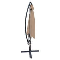 Denis Viseći Alu suncobran 300 cm sivo-smeđi