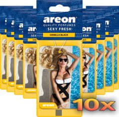 Areon SEXY FRESH Vanilla Black osvježivač zraka za auto, 10 komada (759262)
