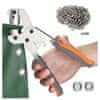 Netscroll Klešta za probijanje rupa, set s ušicama, za kožu, platno i PVC, 100 metalnih obruča, ergonomska drška, GripTool
