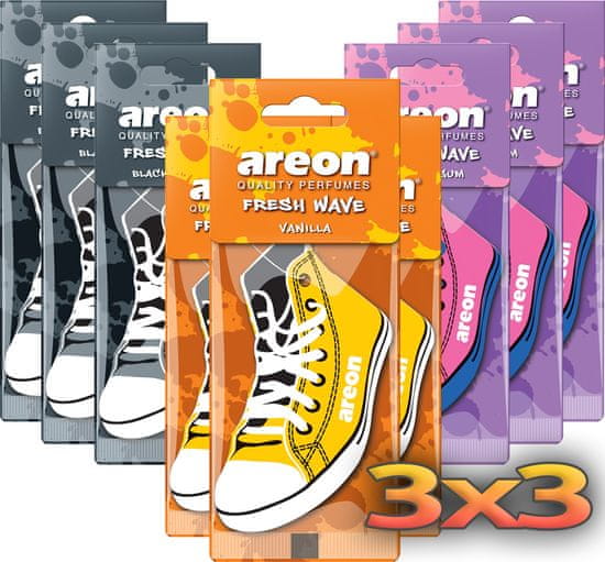 Areon FRESH WAVE Mix osvježivač za auto, 9 komada (759287)