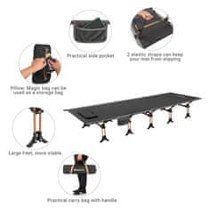 KingCamp Ultralagani sklopivi kamp krevet Munster