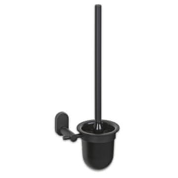 Kela Četka za WC KL-22749 ALESSIO nehrđajući čelik 18/10 crna 15,0x12,0x43,0cm
