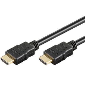 Goobay HDMI 2.0b pozlaćeni crni kabel, 10 m