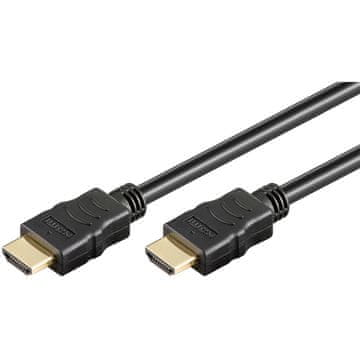 Goobay High Speed HDMI (M/M) 2.0 4K 60Hz 1,5m s podrškom za Ethernet pozlaćeni crni kabel