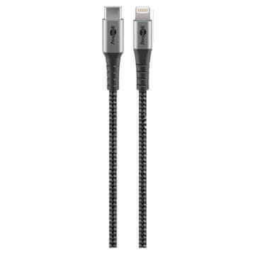 Goobay USB-C na Apple (Lightning) 0,5 m kabel za napajanje i sinhronizaciju, 60 W, MFi