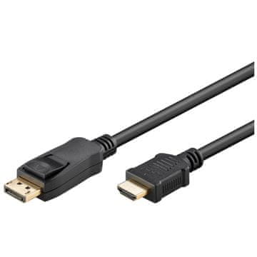 Goobay DisplayPort (M) na HDMI (M) 4K 60Hz 2m pozlaćeni crni kabel