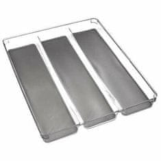 5Five® Organizator ladica sivi s 3 plastična odjeljka