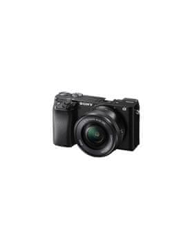 Sony ILCE6100 Digitalni fotoaparat bez zrcala + leća SELP1650II, crna