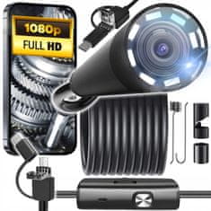 Dexxer Digitalna endoskopska inspekcijska kamera za LED 8 mm Full HD 5m