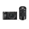 Sony ILCE6100 Digitalni fotoaparat bez ogledala + leća SELP1650II + leća SEL55210, crna