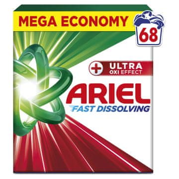 Ariel + Prašak za pranje rublja Ultra Oxi Effect 3,74kg, 68 pranja