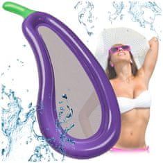 Ikonka Nafukajući mrežasti madrac aubergine 240cm