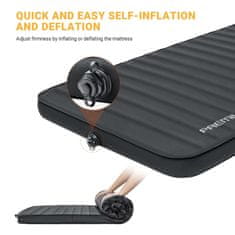 KingCamp Premium samonapuhavajuća pjenasta podloga za spavanje za jednu osobu 198 x 76 x 7,5 cm, crna, KM2001