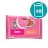 Purina ONE Junior mini vrećice za mačke, mini fileti s lososom i mrkvom u soku, 48 x 85 g