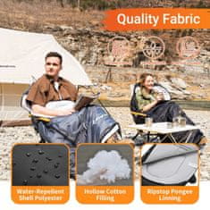 KingCamp Vreća za spavanje Lona 250, crna, KS2401