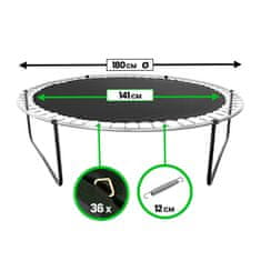Aga Odbojna površina za trampolin 180 cm (36 rupa)
