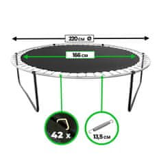 Aga Odbojna površina za trampolin 220 cm (42 oka)