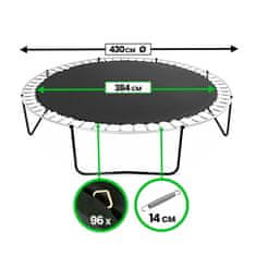 Aga Odbojna površina za trampolin 430 cm (96 oka)
