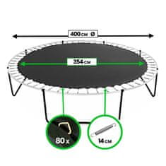 Aga Odbojna površina za trampolin 400 cm (80 oka)