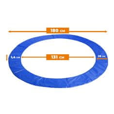 Aga Pokrivač za opruge za trampolin 180 cm Plavi