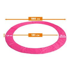 Aga Pokrivač za opruge na trampolinu SPORT EXCLUSIVE 180 cm Ružičasti