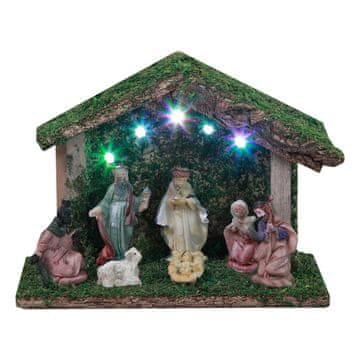 Denis Drvene jaslice 5x LED 18 cm